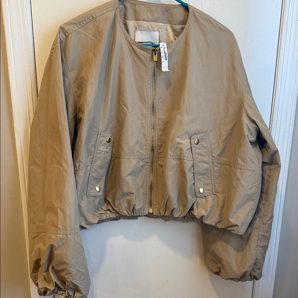 Madewell Tan Bomber Jacket for Women